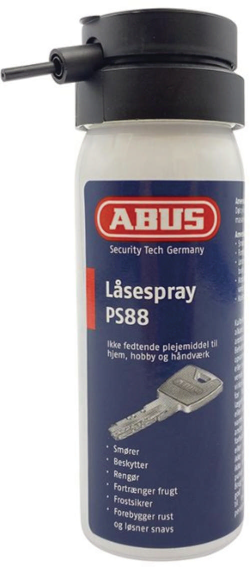 Låsespray PS88 50 ml (DK) PS88 Danmark 50 ml blisterpakning