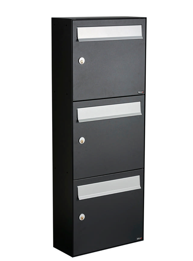 Allux HC4 - uten lås 3 modul m. grå klaff