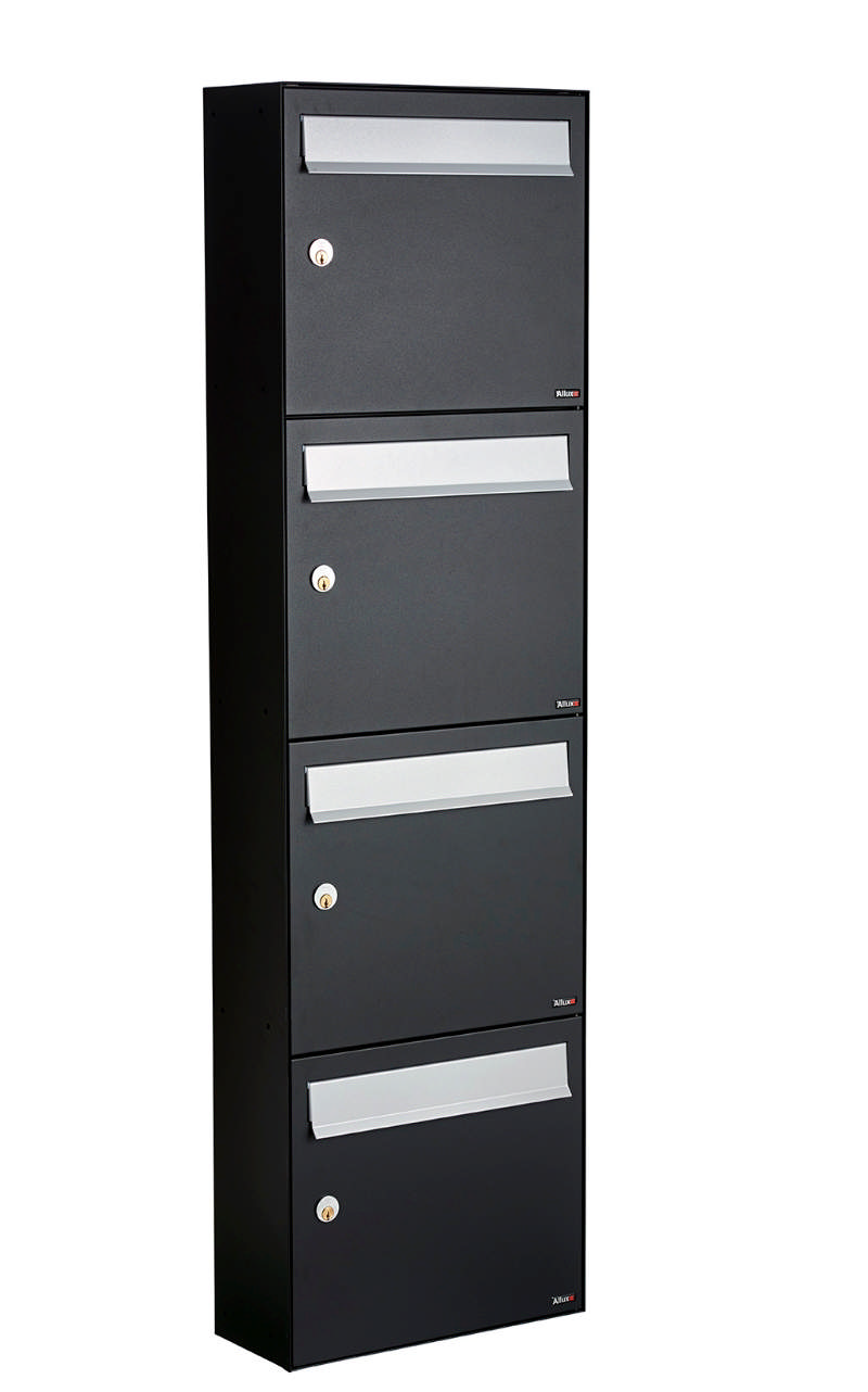 Allux HC4 - uten lås 4 modul m. grå klaff