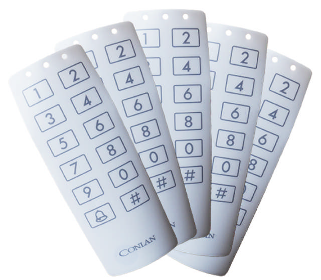 Conlan Frontplate, Hvit, for CT 1000, CT 2000, 5 stk./pk