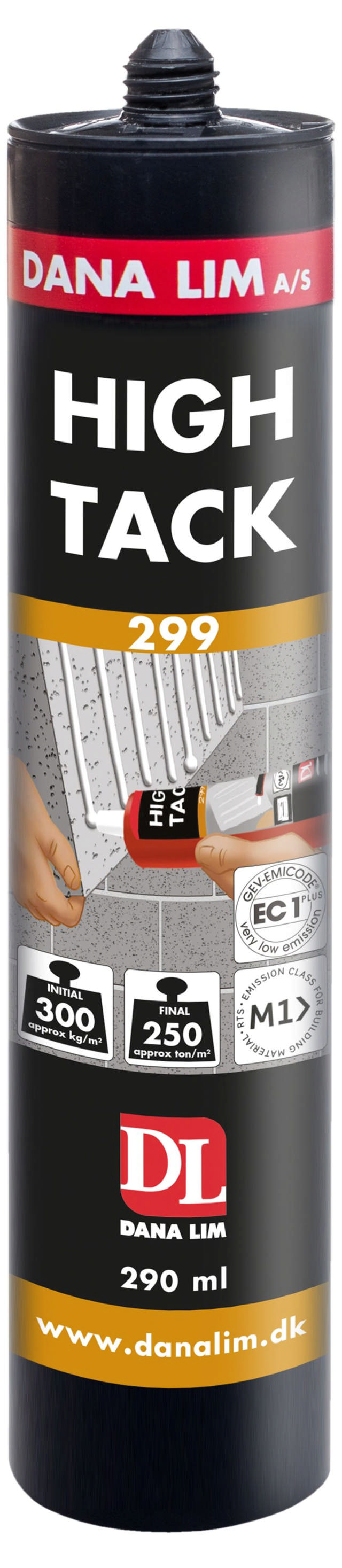 Dana Lim High Tack 299, hvit, 290 ml