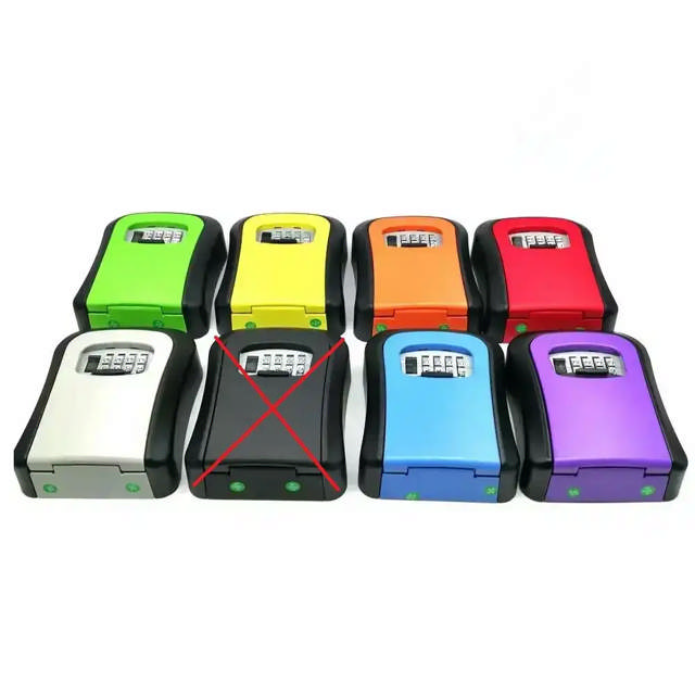 Nøkkelboks med rullekoder Blå