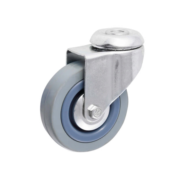 Møbelhjul t/bolt Ø75 mm Roterbar