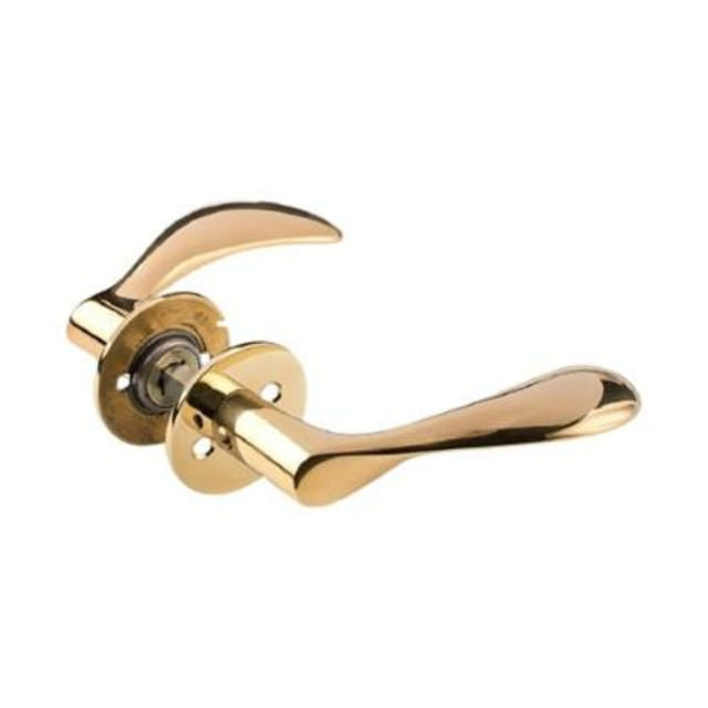 Arne Jacobsen dørhåndtak 111 mm med rosetter CC30, Sl. Mes.