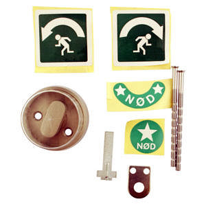 Lockit nødutgangsbrakett 1150/1152 rustfri/komplett (12305)