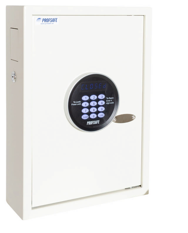 Profsafe nøkkelskap med 50 kroker m/kodelås