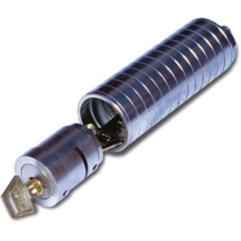 Lockit nøkkelboks Ø50x140, Blå, for oval cyl.