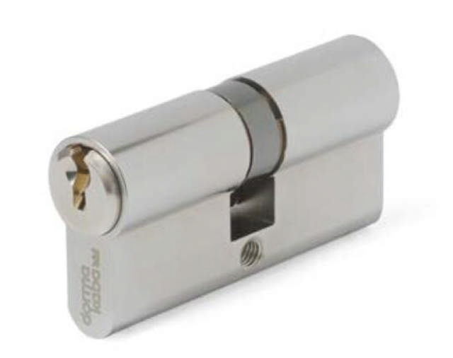 pextra+ Din Dobbel sylinder 6/4020, matt krom