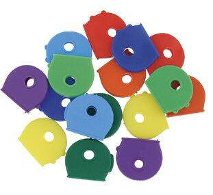 Nøkkeldeksler 8009/100 stk pakke forskjellige farger 5 pinner