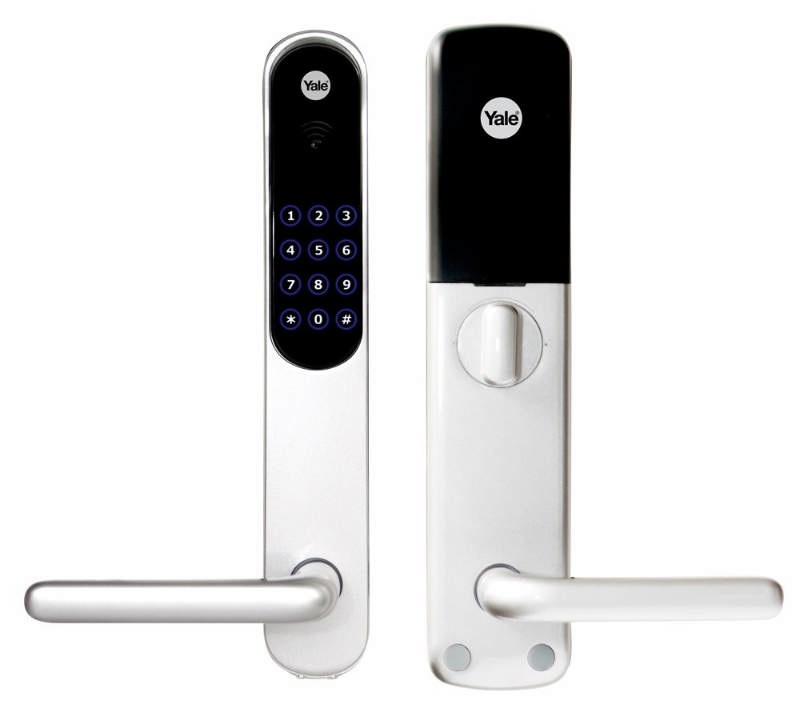 Yale Doorman langt skiltsett m/låseboks, sølv (924842)