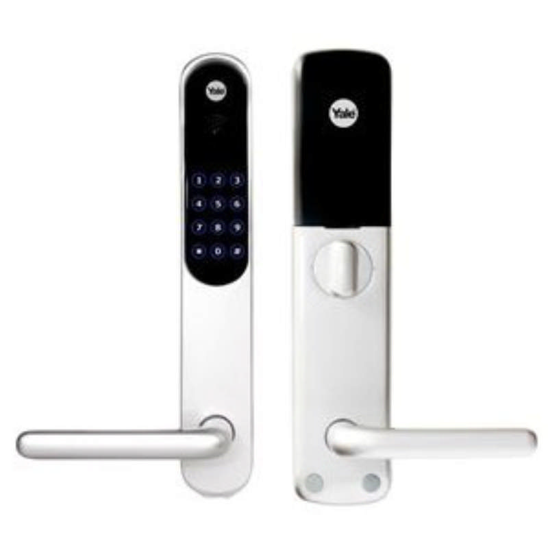 Yale Doorman langt skiltsett m/låseboks, hvit (924843)