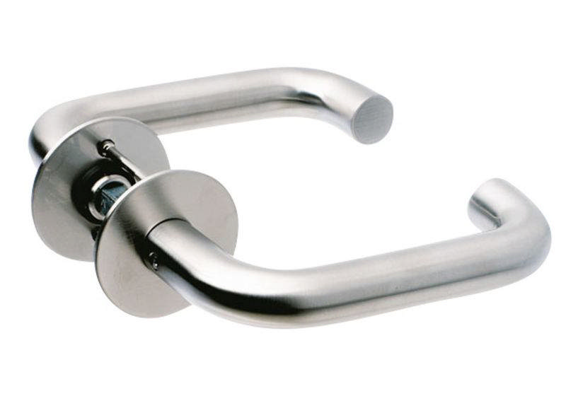 Randi dørhåndtak 102004AB U-form 19mm/rosett solid (34-58mm)