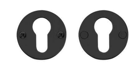 Randi Line 18 sylinderring DIN solid CC38, sort PVD