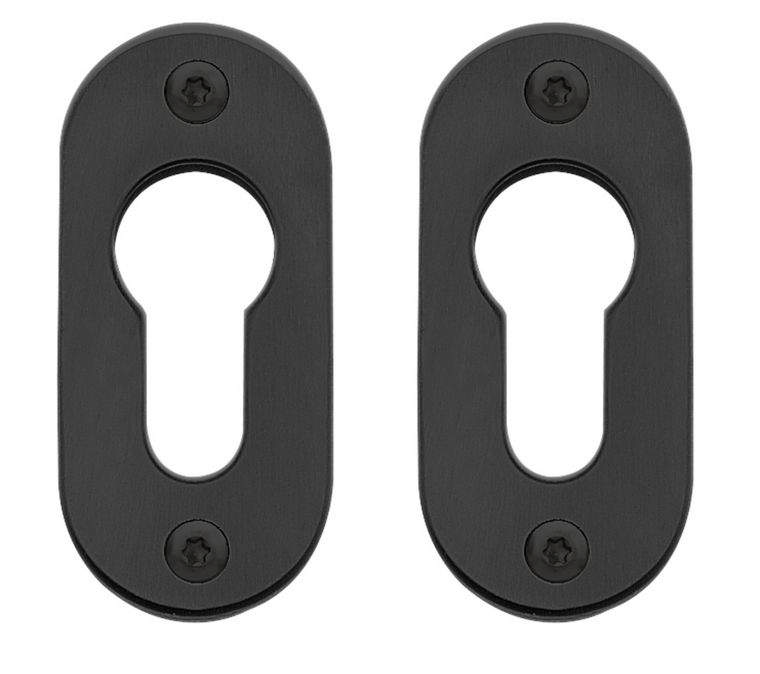 Randi Line 18 sylinderskilt solid (virker) SMP, sort PVD