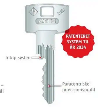 Klipp nøkkel ABUS Zolit
