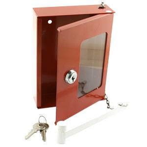 Joma nødnøkkelboks komplett med hammer/glass/joma cyl.