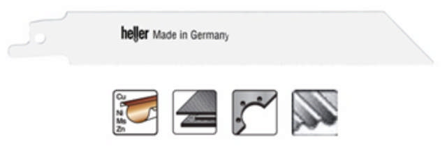 Heller bajonettsagblad 130mm stål/metall, pk. a 5 stk S922AF