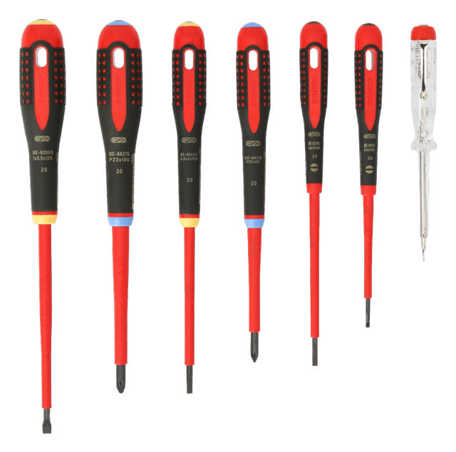 Bahco ERGO skrutrekkersett, 1000V, 7 deler