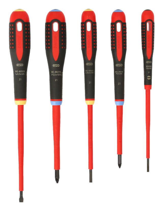 Bahco ERGO skrutrekkersett, 1000V, 5 deler