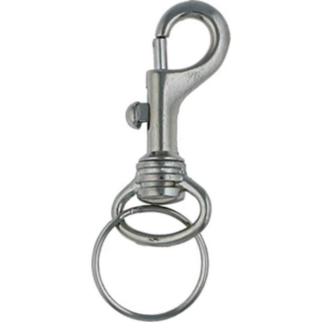 Karabinkrok m/nøkkelring 54mm.