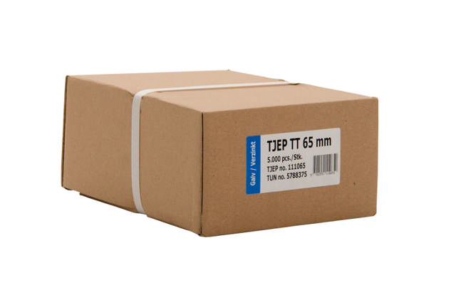 TJEP Dykker Elgalv. TT-65 (Gulv) Blanke PK m. 5000 stk.