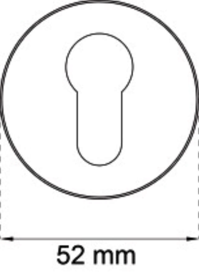 SYLINDERSKILT 4MM FALL SKJULT MONTERING RF