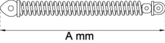 DØRLUKKER SPIRAL 295MM GALVANISERT. 