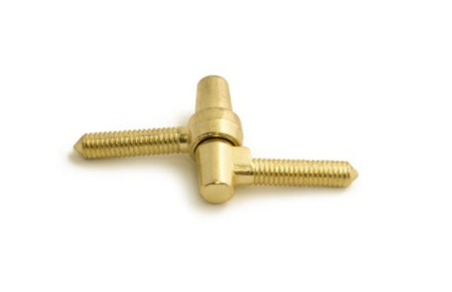 BORINGSHENGL 2 STK. MESSINGPLATED