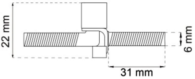 BORINGSHENGL 1506 Messingbelagt 2 stk. pakke