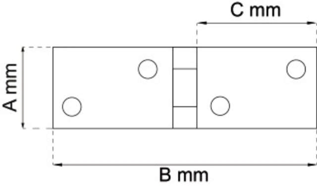 BLÅDHENGSEL 19X70MM 2 STK ELEKTRISK GULV 