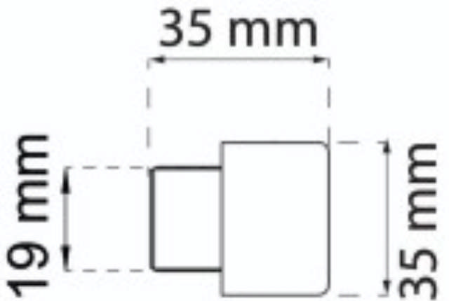 BUFFERT T/DØRSTOPP 2892/2893 SVART LP