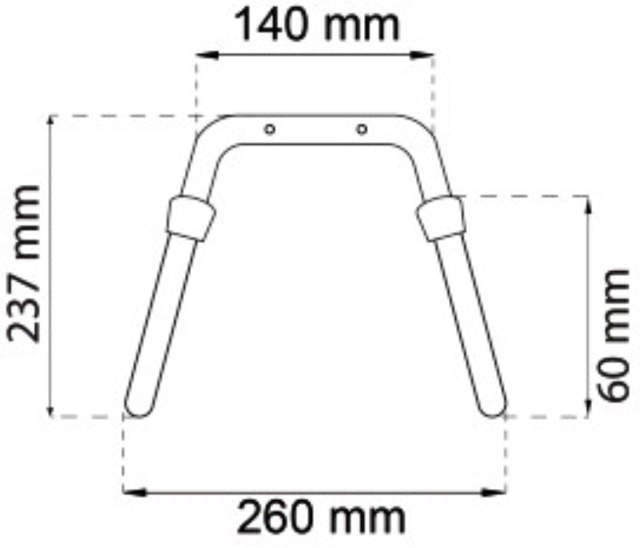 Slangeholder 237mm Elgalv