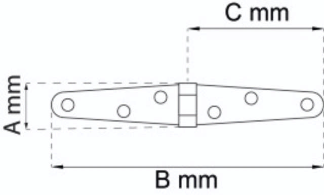 KISTEHENGSLER 125MM 2STK. ELEKTRISK GULVBELEGGING.
