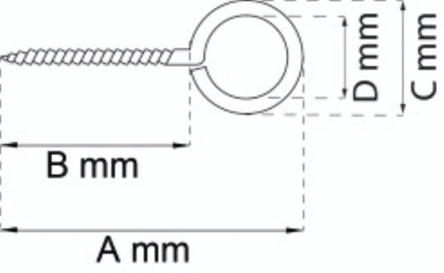 STORM HOOK EYEMAKERS 120X8X15 GLV 