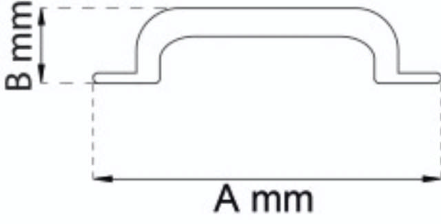 DREKKHÅNDTAK 1405 125MM STÅL FORNIKKELT