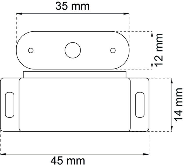 MAGNETISK LÅS 4 KG 2 STK. HVIT 