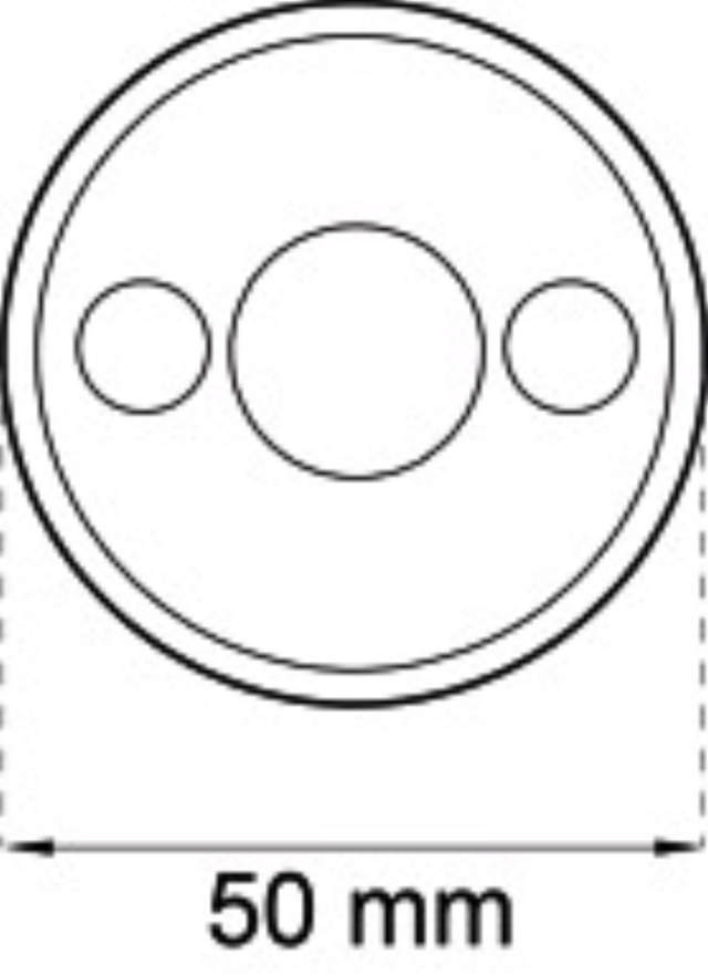 DØRHÅNDTAK ROSE TYPE 640 RUSTFRITT