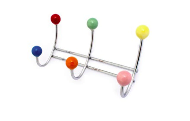 KNAPPHÅND BÆR 3-KROKER ASSORTERTE FARGER