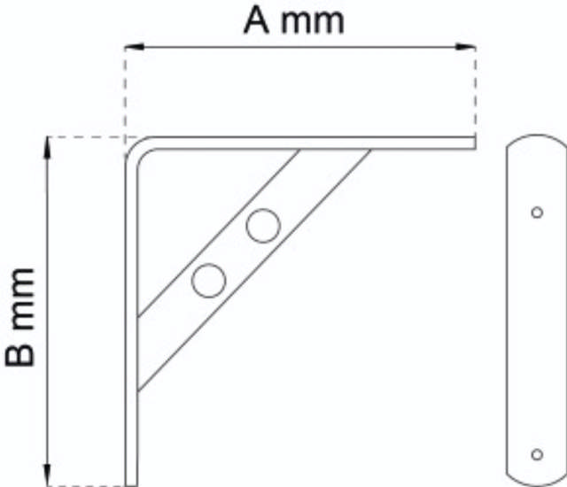 HYLLE STRIKKET SIRKEL SVART 195X250 