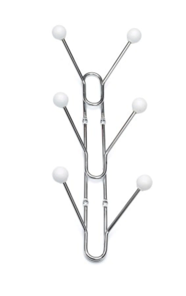 BENNY 6-KROKER STANG HVIT/KROM