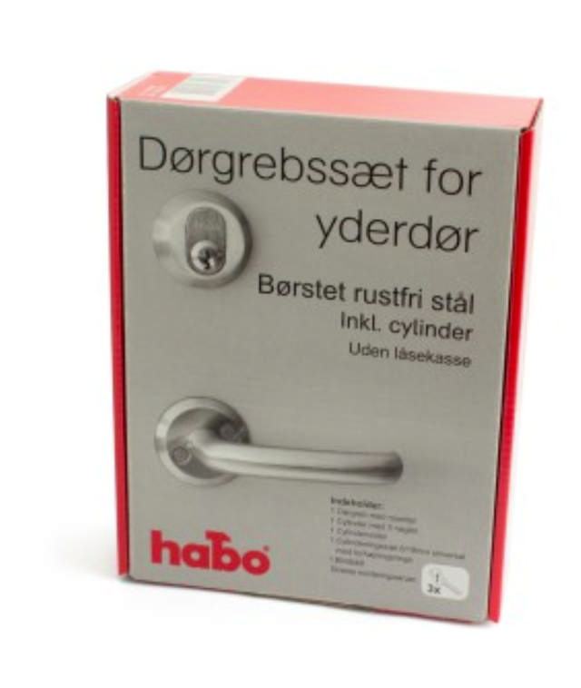 DØRHÅNDTAKSETT FOR YTTERDØR MED SYLINDER RF