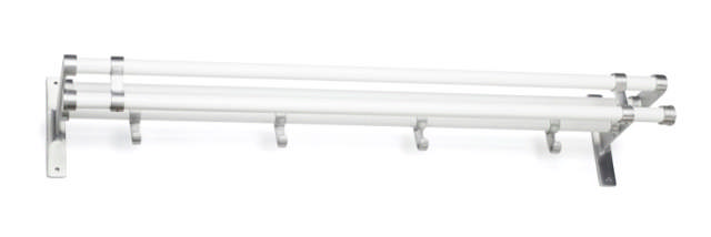 HATTEKLUBB ELEGANT ALU/HVIT 1000 MM