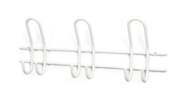 KNAPPHÅND SATURN 3-KROKER HVIT 