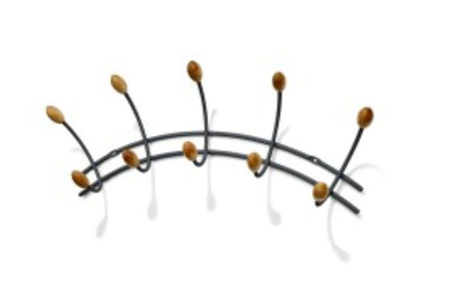 Regnbue grå kleshylle 