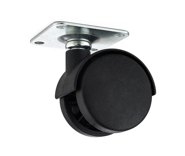 MØBELHJUL SVART NYLON 4 STK 