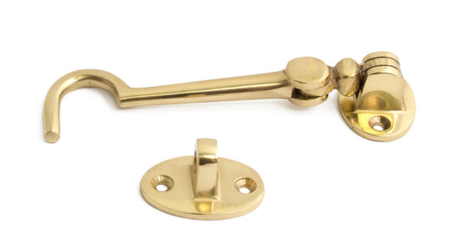 HYTTEKROK 60MM MESSING 