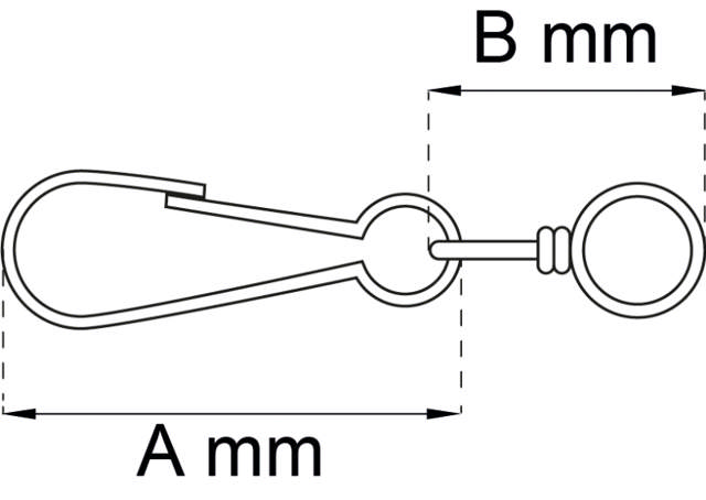 Karabin SIMPLEX 4293 40 mm stål forniklet