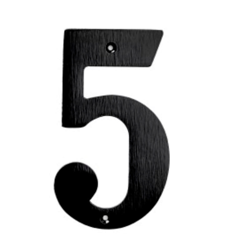 HUSNUMMER 140 MM NR. 5 SVART **UTGÅR NÅR UTSOLGT**