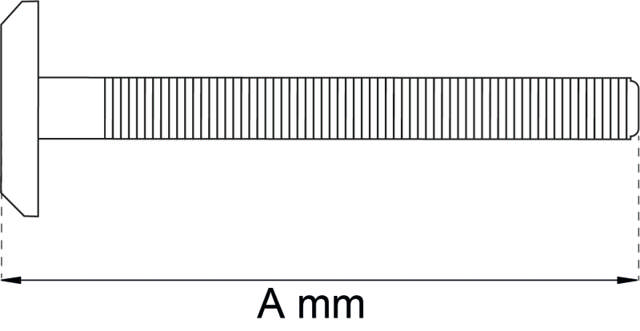 MØBELSKRUE M6X100MM