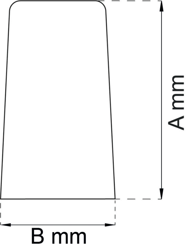 DØRKLISTERMÅL 40MM GUMMI HVIT 